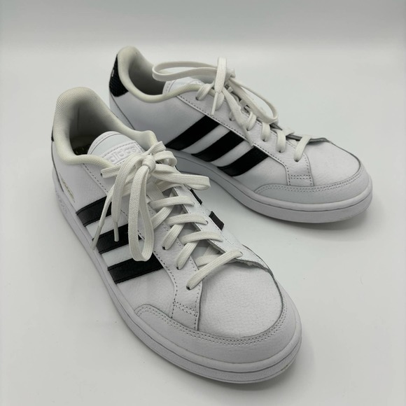 adidas Shoes - Adidas Grand Court SE leather Tennis Shoes Sneakers - white and black - size 10